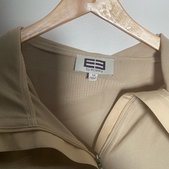 Etcetera Avian Mesh Lightweight Beige Jacket Size 14 - Picture 9 of 12